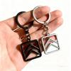 Metal Car Logo Keychain Key Holder For Citroen C1 C2 C4 Grand Picasso C4L C5 VTS C-ELYSEE Berlingo C3 Aircross Keyring Pendant