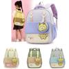 Childrens Bee Pattern Cartoon Backpack With Curved Shoulder Straps For School And Kindergarten