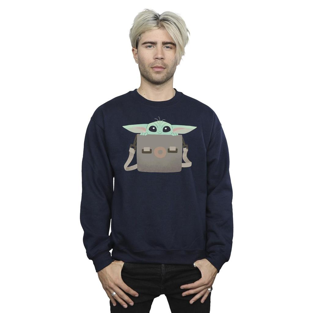 STAR WARS Mens The Mandalorian Grogu Luggage Sweatshirt