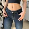 Frühling 2022 Damenmode Hohe Taille Y2k frauen Breite Bein Flare Jeans Baggy Frau Denim Capris Hosen Jean Mom jeans Hosen