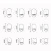 24/30PCS/BOX Detachable Cat Eyes False Nail Flower Stereoshell Press on Nails 3D Bow Full Cover Fake Nail for Women Girl