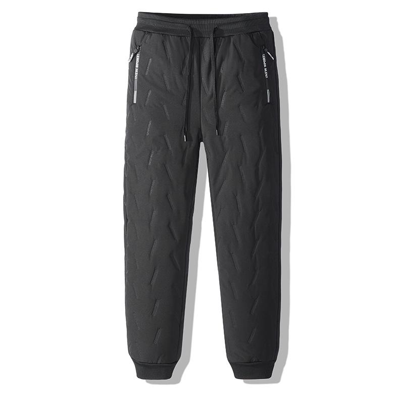 Herren Übergröße Fleecegefütterte Winter Baumwollhose für Freizeit- oder Sportbekleidung