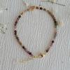 1pc 3MM Handmade Natural Stone Amethyst Beads With Heart Stretchable Bracelets For Women Jewelry Gift