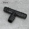 Schwenkrohr Kupplungsverbinder PP Zubehör für Gartenbewässerung Bewässerungssystem 16mm50Stk 16mm