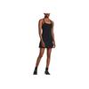 Under Armour UA Meridian Einfarbiges Midi-Kleid Slim Fit Ärmellos Damenkleider Schwarz 1383666-001