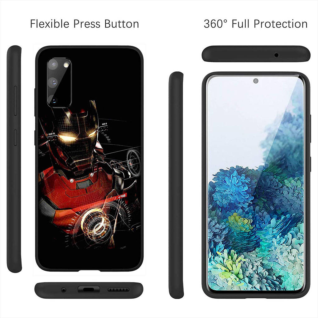 Cover for iPhone 16 15 Xiaomi Redmi Note 14 13 12 11 Pro Max X 8 9 16e Samsung Galaxy S25 S24 S23 Moto G85 14C OPPO Huawei Iron Man Ironman Phone Case