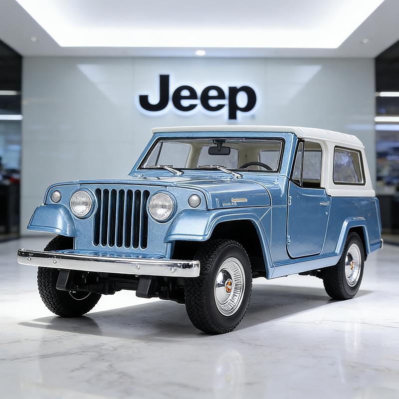 WELLY 1:24 Jeep Jeepster Commando 1967 Alloy Car Diecasts & Toy Vehicles Car Model Miniature Scale Model Car Toy For Children