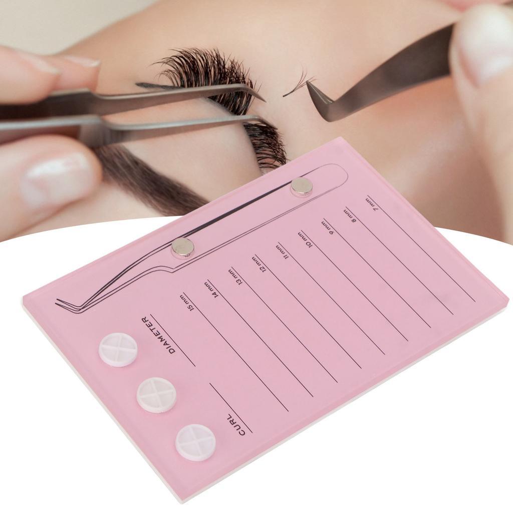 3 In 1 Eyelash Extension Holder 7 To 15mm Clear Scale Acrylic Eyelash Extension Display Tray