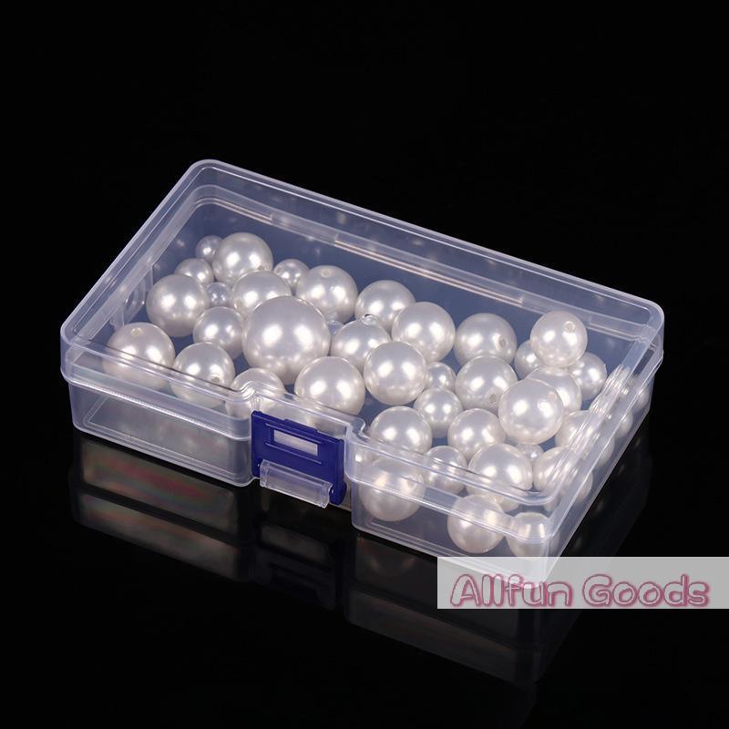 Square Plastic Transparent Storage Box Jewelry Beads Container Fishing Tools Accessories Box Small Items Sundries Organizer Case