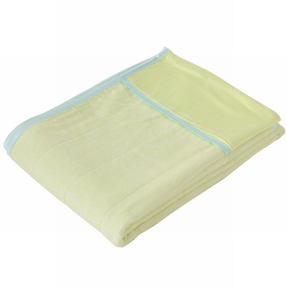 Nishikawa Made with Cooling Ice Power Deo FLG1001211 Two-Touch Blanket, Single, Material, Green,