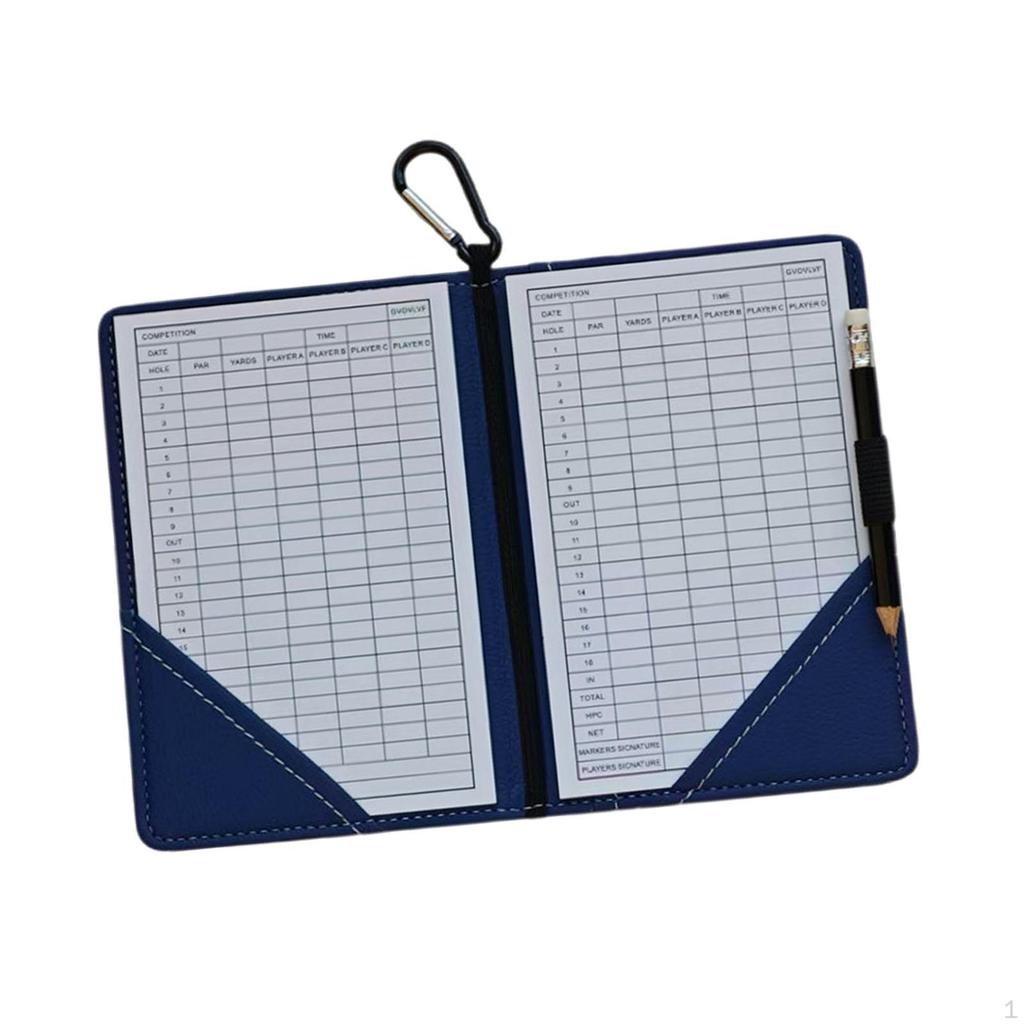 Golf Scorecard Holder ,Yardage Book Cover, Portable , Cover Score Card Notebook for