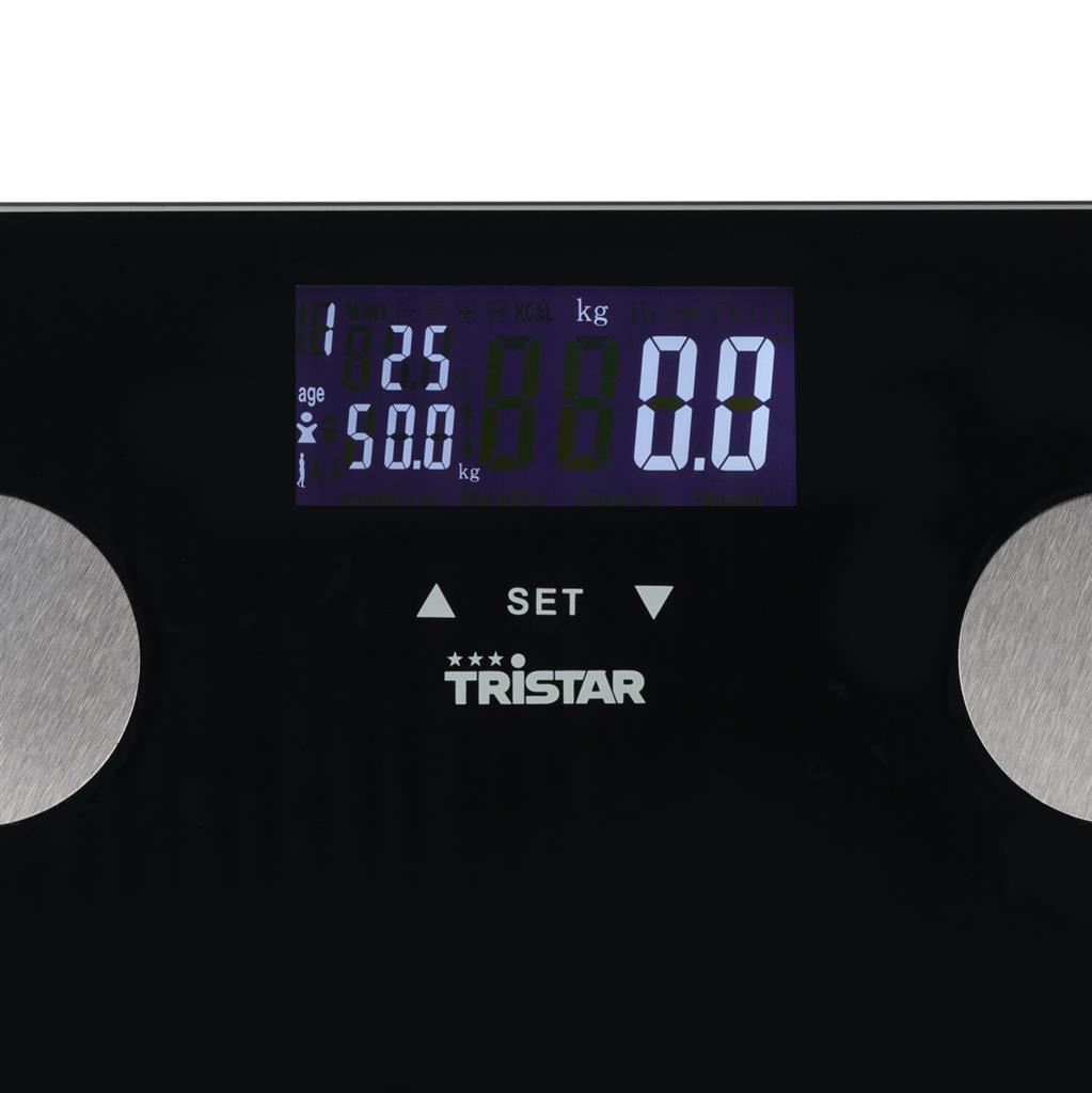 Tristar Personal Scale | WG-2442 | Maximum Weight (capacity) 150 Kg | Accuracy 100 G | Body Mass Index (BMI) Measuring | Black