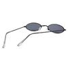 Vintage Small Oval Sunglasses Woman Fashion Brand Metal Frame Clear Black Lens Shades Sun Glasses Female Eyewear Uv400