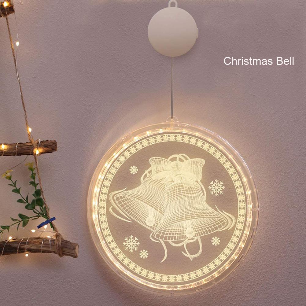 

Christmas LED String Light for Windows, 1PC Hanging 3D String Light Battery Christmas Tree Hanging Lights for Indoor Outdoor