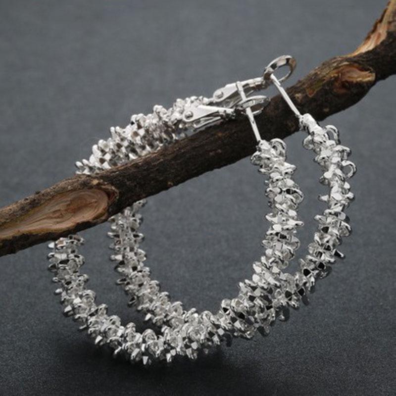 European American Fashion Large Hoop Earrings for Women