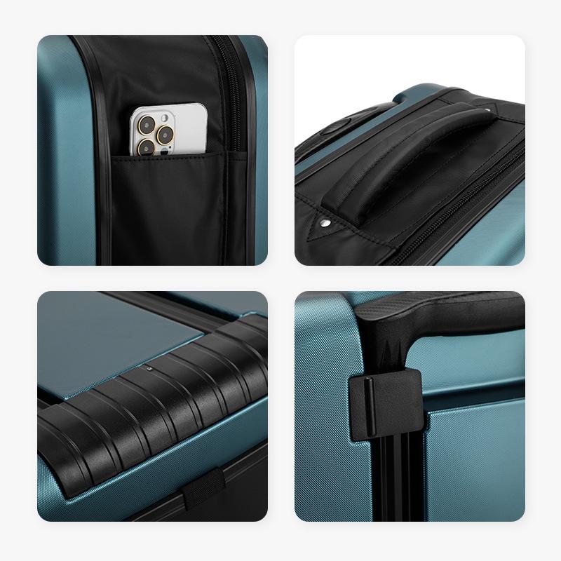 Lightweight Foldable Suitcase with Universal Wheels for Business Travel