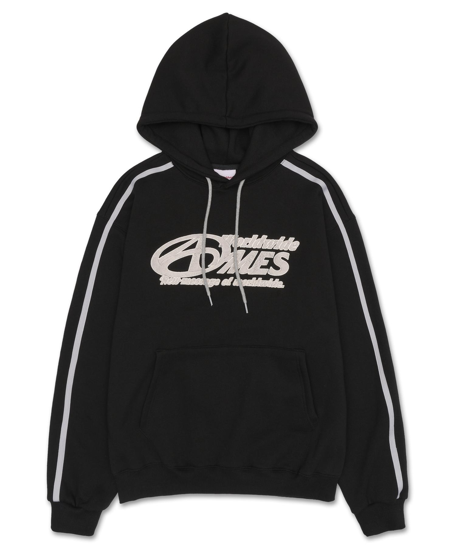 Ames Worldwide Symbol Logo Embroidery Hoodie Black (Am2Dfum408A) Black L