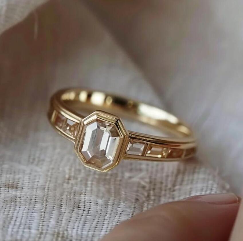 Gorgeous Luxury Rings for Women Wedding Engagement Accessories Unique Female Ring Fashion Jewelry Gifts