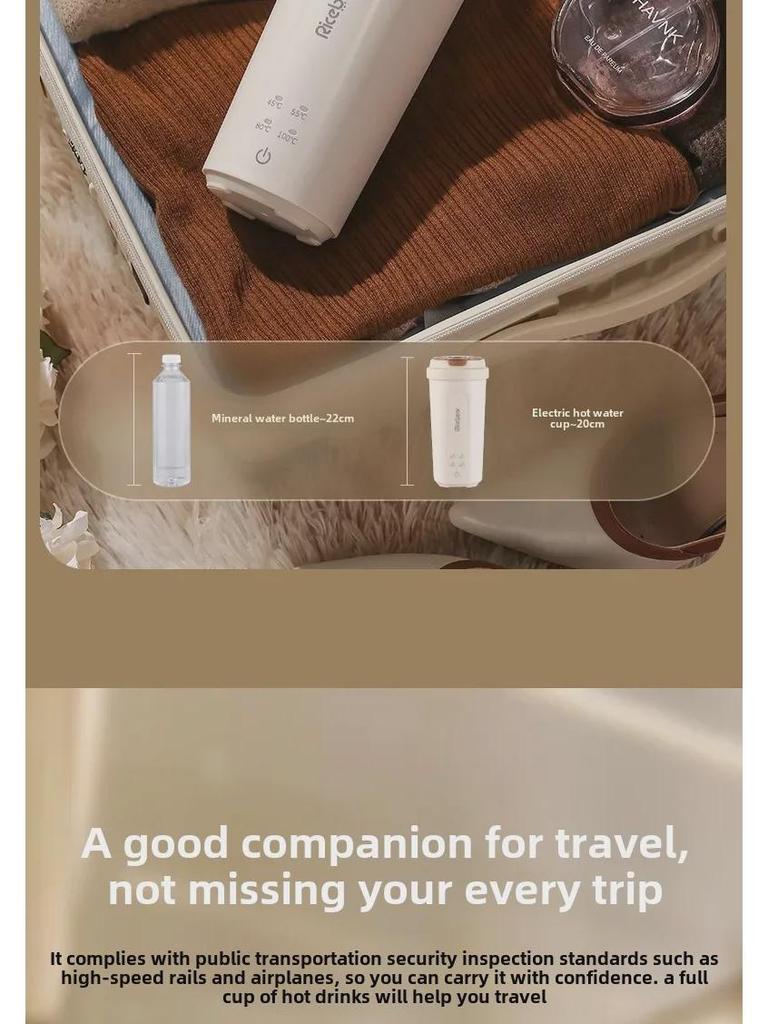 Tragbarer Mini-Wasserkocher - USB-Isolierter Reise-Wasserbecher