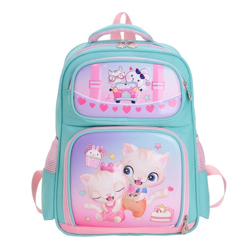 School BagsNew primary school first, second and third grades cute cartoon backpack mermaid dinosaur hard shell bag