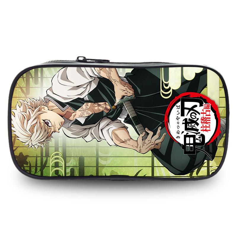 Demon Slayer Large Capacity Oxford Pencil Case For Students Stylish Casual Design