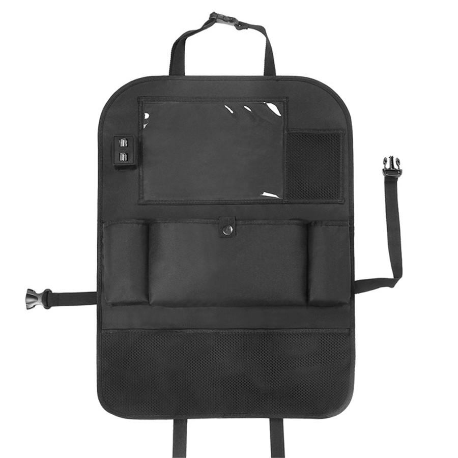 Car Seat Bag Organizer Storage iPad Phone Holder Multi-Pocket Hanging 4 USB Port