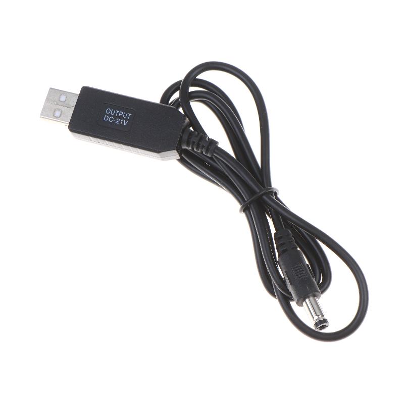1/5Pcs 21V Lithium Battery Dedicated Charging Cable 5V To 21V Boost Cable DC Interface USB Adapter Cable Charger