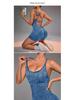 Women's Seamless Criss-Cross Back Yoga Camisole & High-Waist Hip-Lifting Jumpsuit