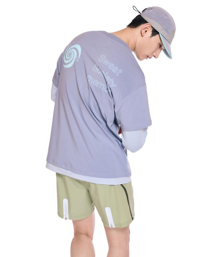 AGOW Glide Fit Long Sleeve T-Shirt Sky Blue