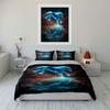 Fantasy Glow Horse Art Set  Kid'S And Adults' Bedroom Decor, Exquisite Three-Piece Bedding Set Gift