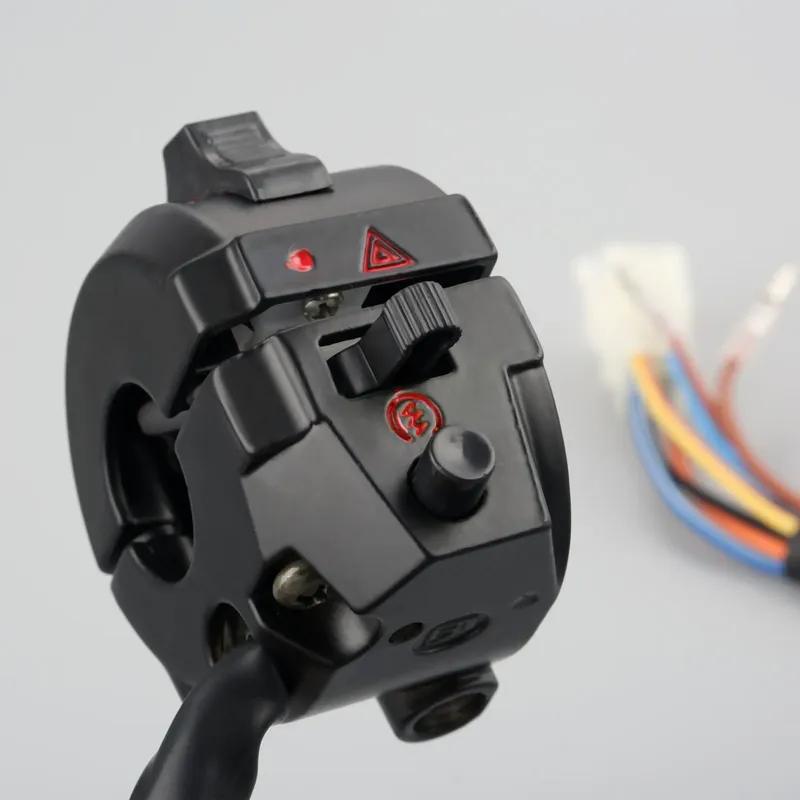 7/8" 22mm Motorcycle Motorbike ATV Handlebar Left Right Side Control Switch High/Low Beam Light Turn Signal Horn Switch Parts