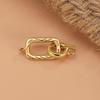 S925 Sterling Silver Universal Connector Clasp for DIY Bracelets and Necklaces, Round/Square Double Ring End Clasp.