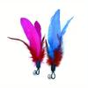 Interactive Cat Toys 11 Pack Funny Feather with Bell Cat Stick Toy for Kitten Playing Teaser Wand Toy Pet Cats Supplies