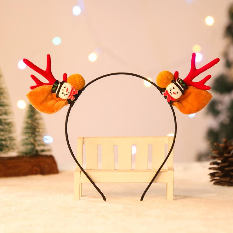 Christmas Decorations Santa Claus Antlers Hairpin Hairband Christmas Hairband Children's Christmas Gift