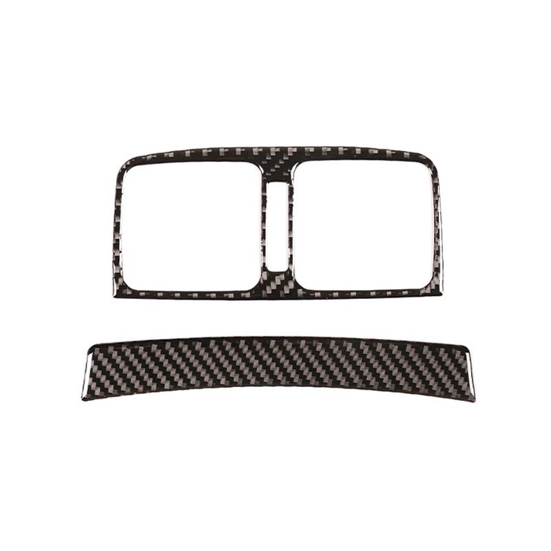 Soft carbon fiber Car center gearbox decorative frame sticker Dashboard Window Lift Panel Suitable for Toyota Hilux 2015-