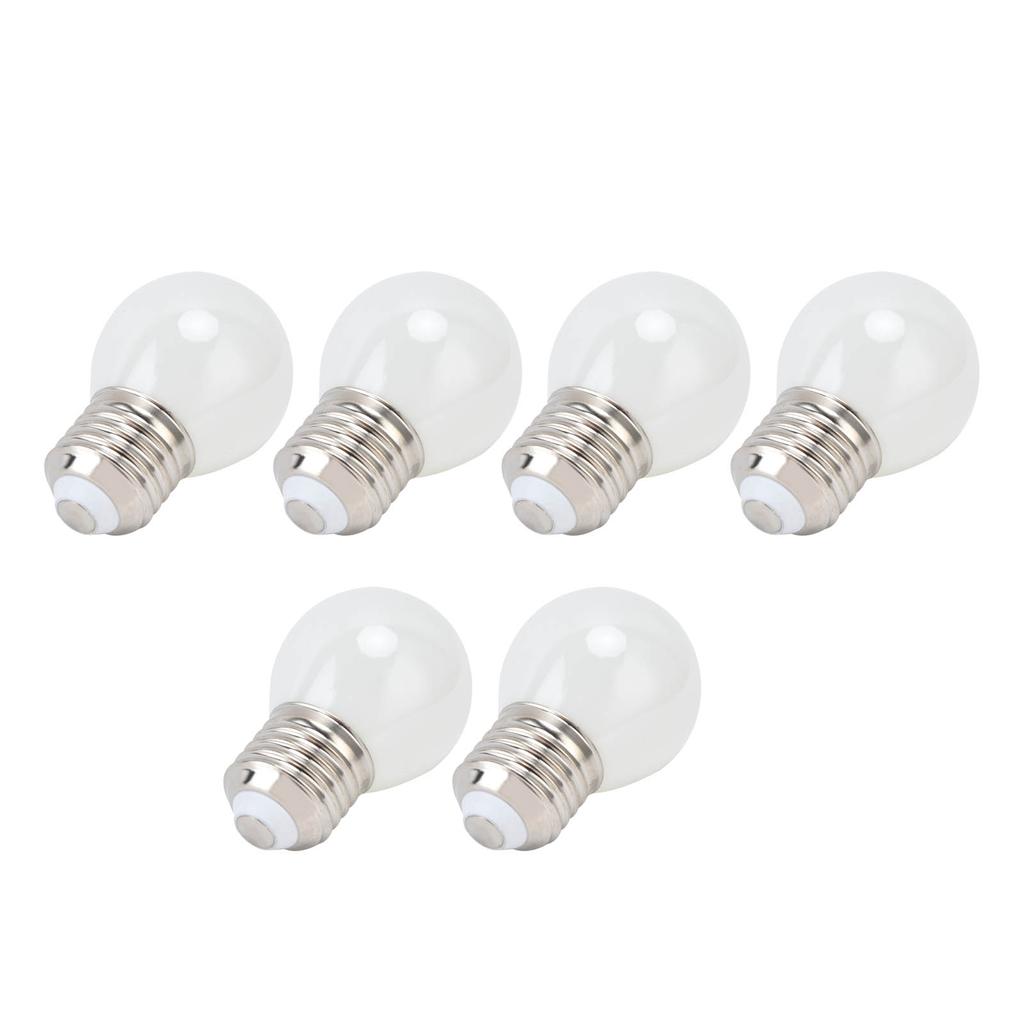 6Pcs Antique LED Light Bulb 4W Vintage G45 E27 Filament Bulb for Chandeliers White Light 360LM 220V