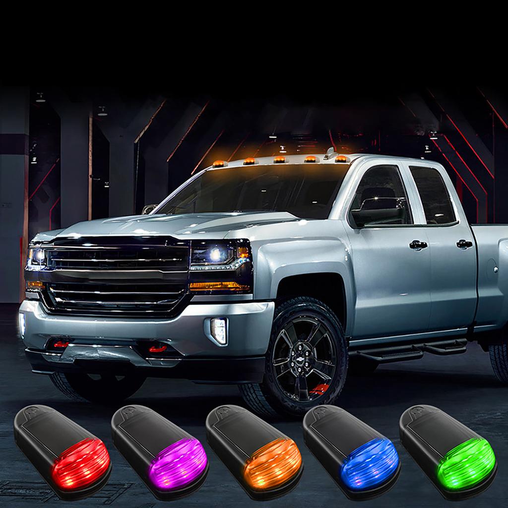 Bright LED Solar Cab Lights Not Drilling Required LED Lamp Hassle Free Solar LED Cab Lights Simple to Use for Any Truck