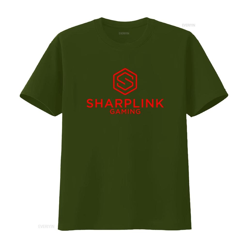 Sharp Link Gaming T Shirt Stylish Red Logo Design for Enthusiasts vintage Washed graphic fashion Unisex designer clothes