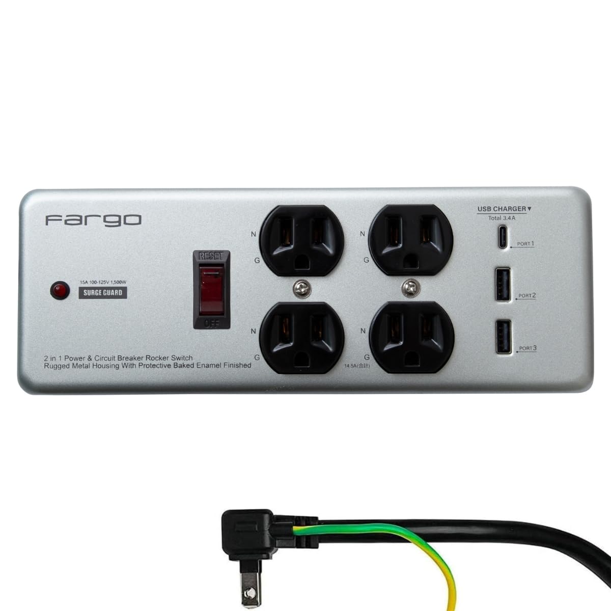Fargo Steel Tap USB-C to USB-A