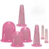 Silikon Vakuum Schröpfen Massage Gläser Anti Cellulite Massage Gesichts Saugnäpfe Gesicht Hals Lift Haut Schaben Guasha Anti Falten