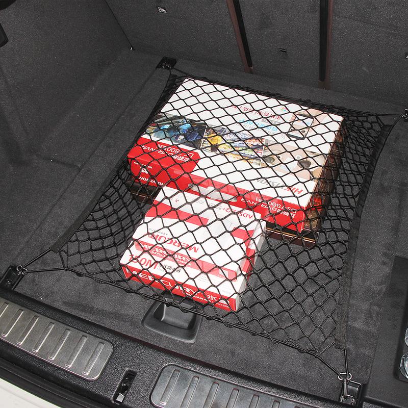 Rete Universale per Bagagliaio Auto Rete Elastica per Bagagli Organizzatore di Carico Stoccaggio Rete in Maglia di Nylon Reti Estensibili Tasca a Rete per Interni Auto