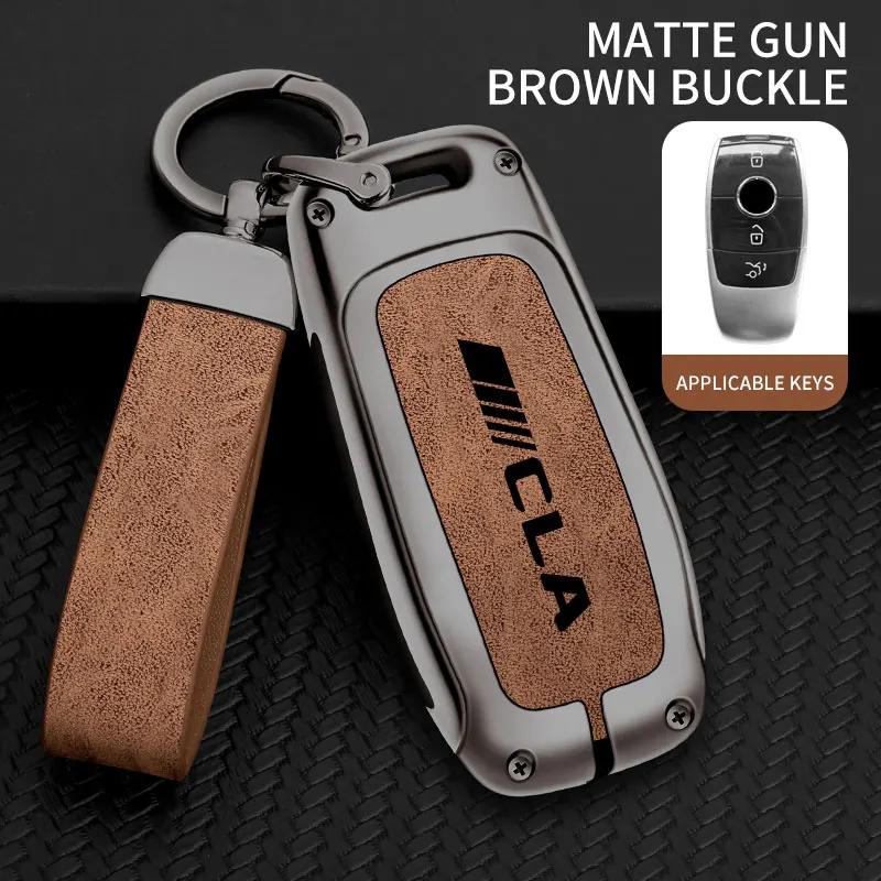 Zinc Alloy Car Remote Key Cover For Mercedes Cla200 Cla260 Cla250 Cla220 W169 C117 Car Remote Protector Key Fob Car Accessories
