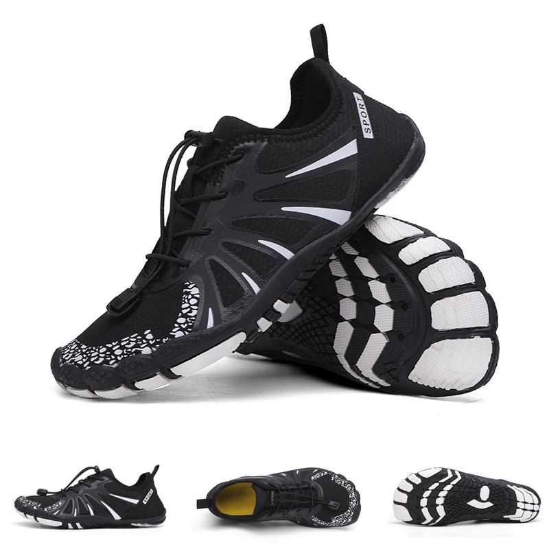 Unisex Wassersportschuhe Atmungsaktive Mesh-Watschuhe Sommer Rutschfest Tragbar Strandschuhe