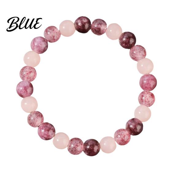 Elegant Simple Bracelet Natural Stone Beaded Bracelets Semi-Precious Gemstones Wear-resistant