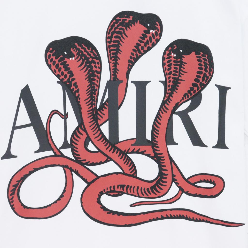 2205 Amiri 2025 Sommer Neue Männer und Frauen Lose Hochwertige Baumwolle Plus Größe T-shirt Paar T-Shirt Serpentine muster druck