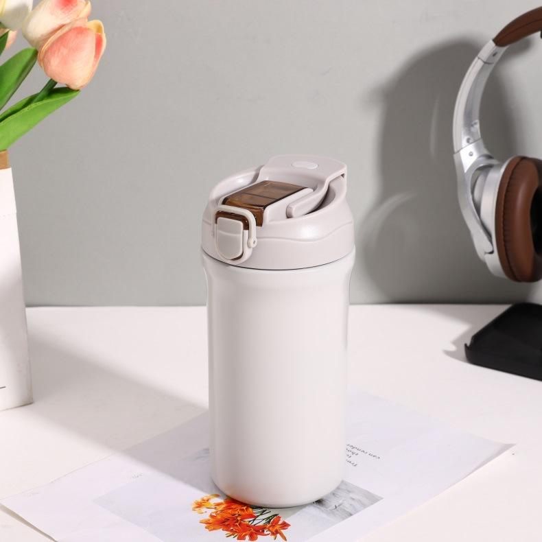 High Value Coffee Cup 316 Stainless Steel Double Drink Thermos Cup Male And Female Students Advertising Gifts Accompanying Water Cup