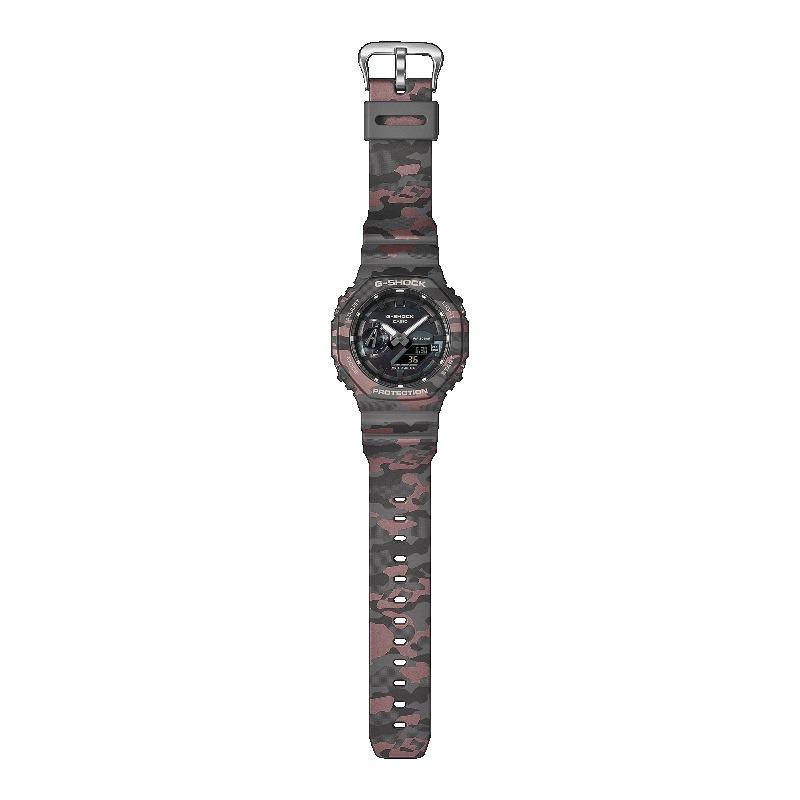 Casio G-SHOCK Men's Resin 200M Water Resistant Analog Shock Resistant Quartz Watch GA-2100CMD-8A
