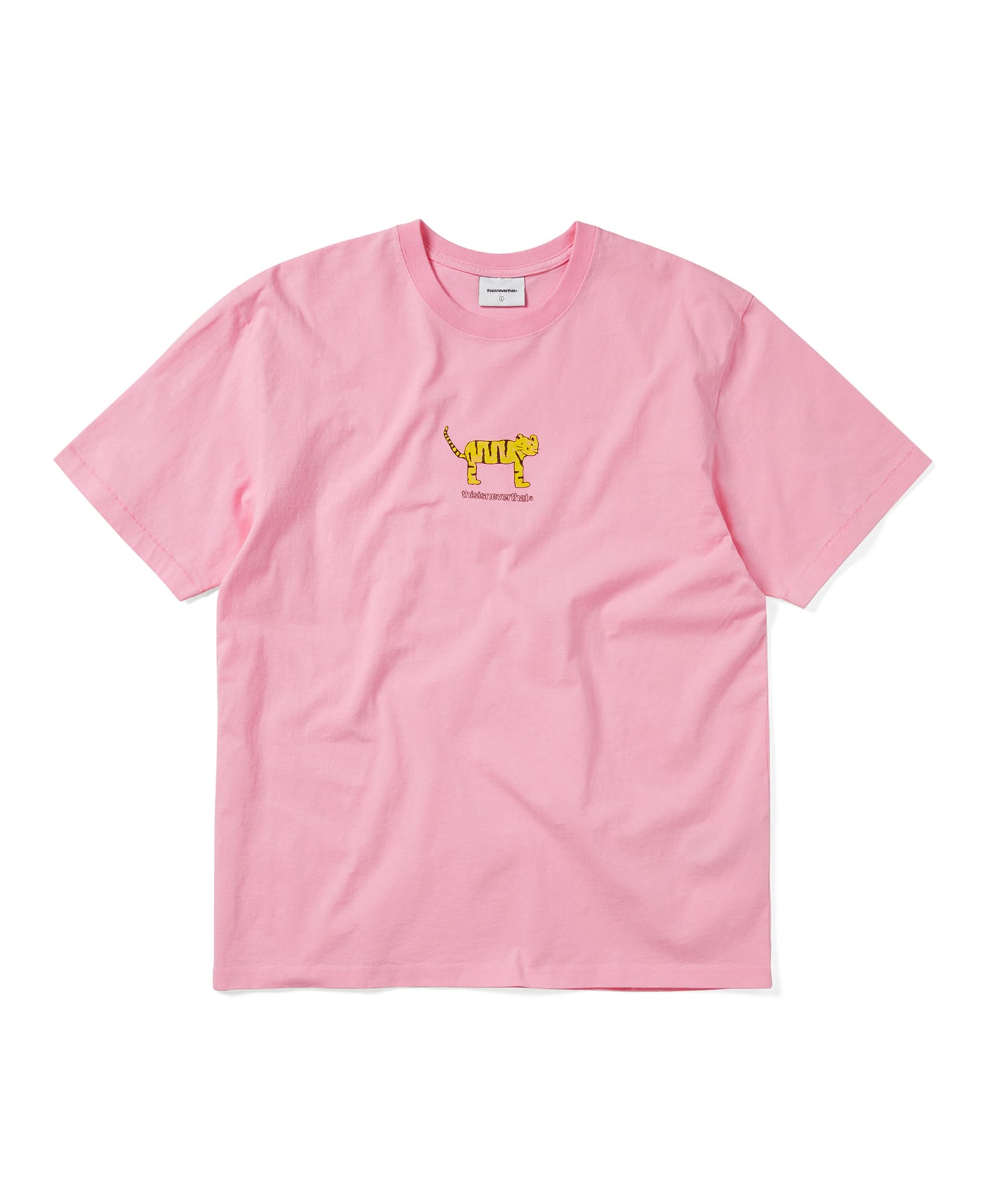 This Is Never That Yellow Cat Tee Pink L