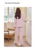 Korean Style Women's Pure Cotton Cartoon Pajama Set with Breast Pads - New 2025 Spring/Autumn Long Sleeve Homewear