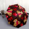1pc Teddy Bear Pattern Automatic Folding Umbrella - Portable Collapsible 8-Rib Umbrella for All Seasons Yy251119160